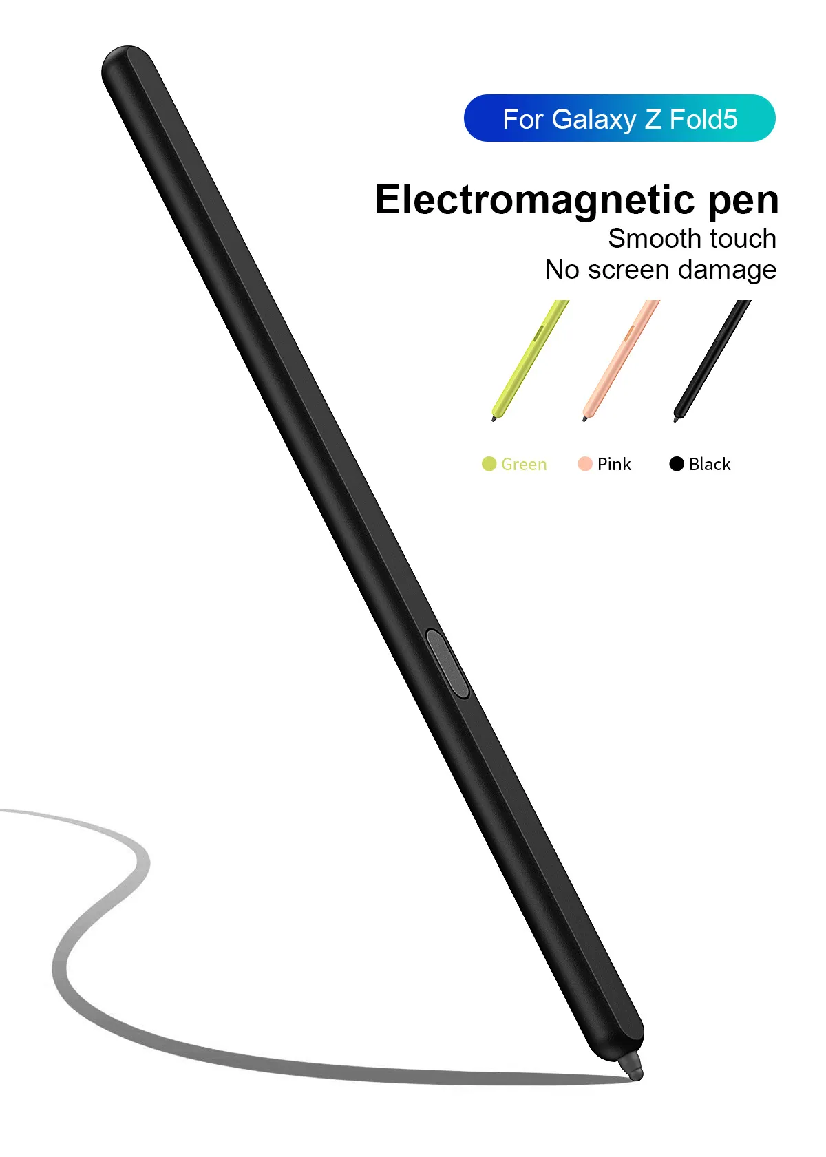 Compatible with Samsung Z Fold 5 capacitive stylus S Pen FOLD4, thin and light, smooth writing in solid colors.