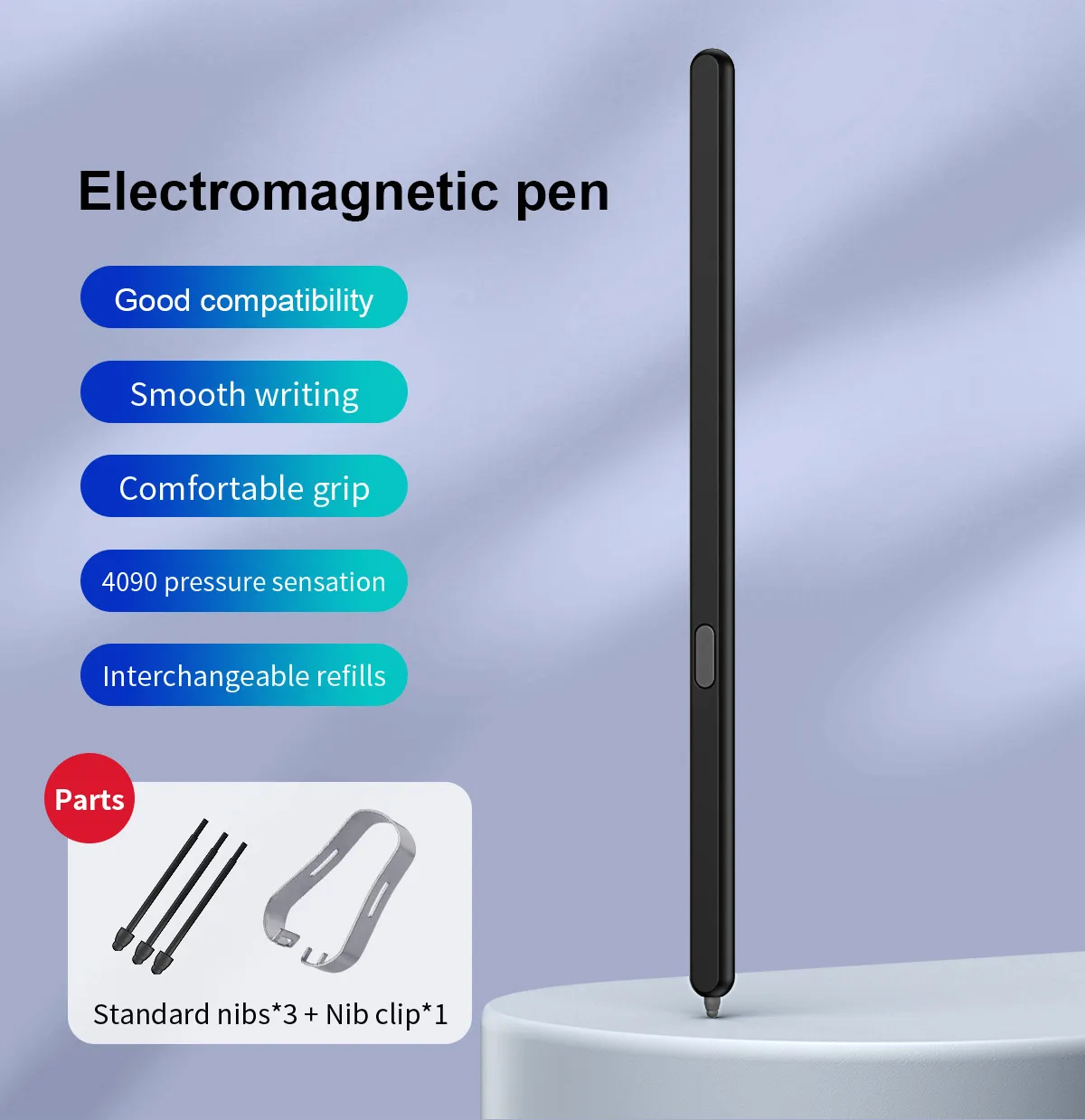 Compatible with Samsung Z Fold 5 capacitive stylus S Pen FOLD4, thin and light, smooth writing in solid colors.