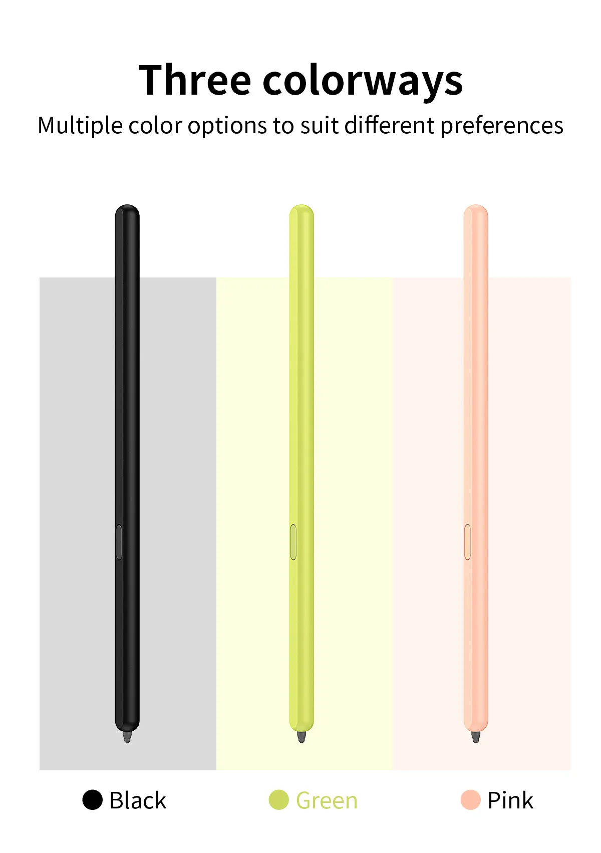 Compatible with Samsung Z Fold 5 capacitive stylus S Pen FOLD4, thin and light, smooth writing in solid colors.