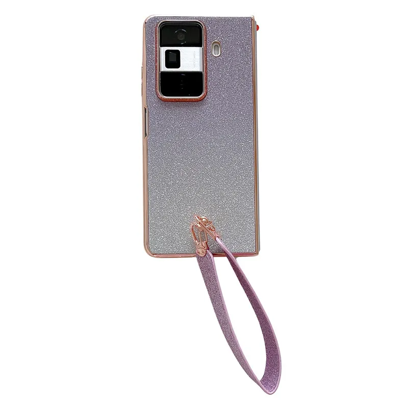 Honor MagicVS3 phone case, MagicVS3 folding glitter wrist strap, vegan leather, drop-proof protective case.
