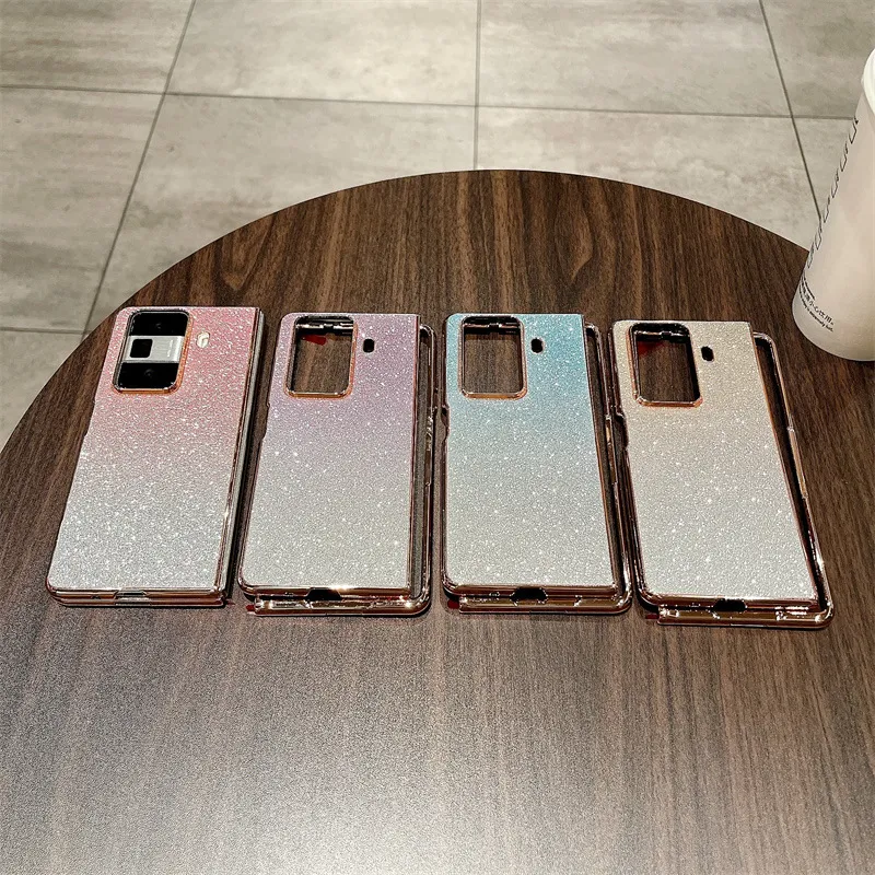 Honor MagicVS3 phone case, MagicVS3 folding glitter wrist strap, vegan leather, drop-proof protective case.