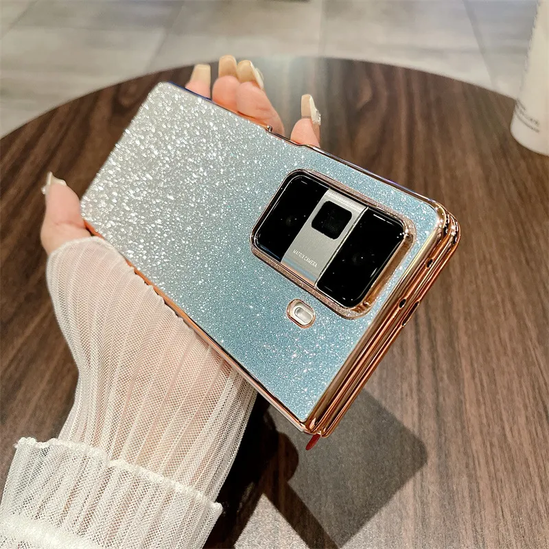 Honor MagicVS3 phone case, MagicVS3 folding glitter wrist strap, vegan leather, drop-proof protective case.