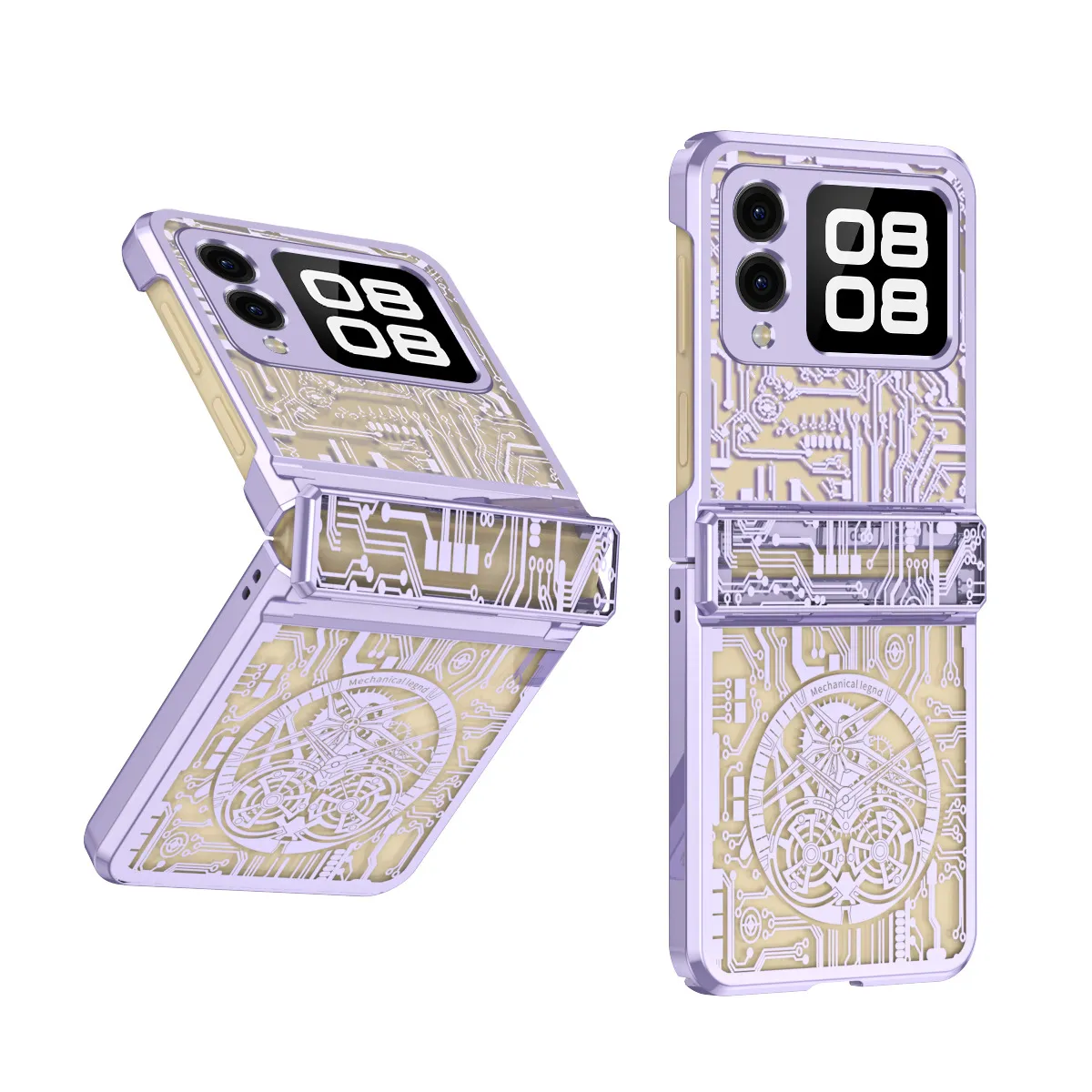 Compatible with Huawei Nova Flip phone case, Nova Flip foldable screen electroplated mechanical hinge for drop protection.