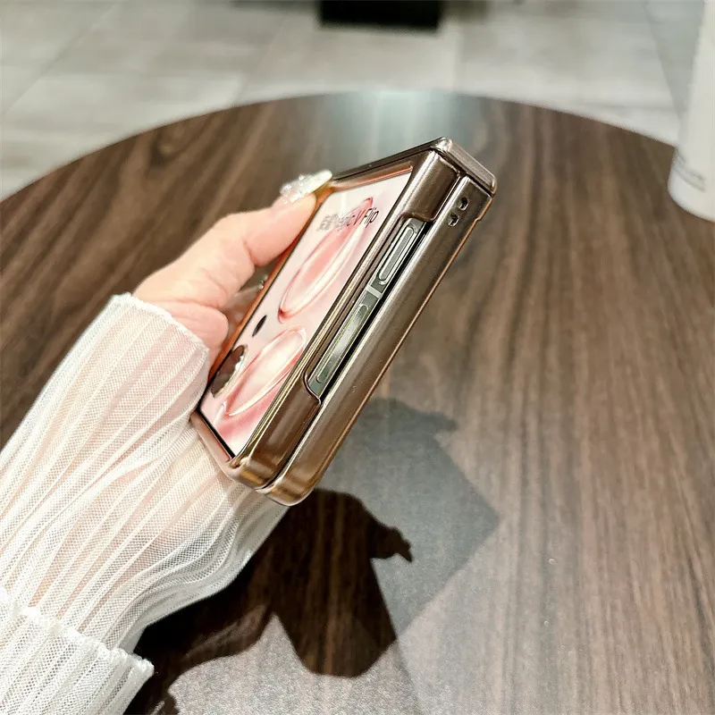 Honor Magic VFlip phone case, foldable screen, electroplated, trendy hinge, drop-proof protective case.