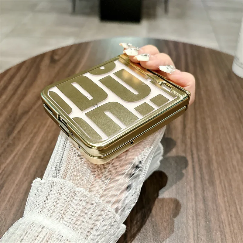 Honor Magic VFlip phone case, foldable screen, electroplated, trendy hinge, drop-proof protective case.