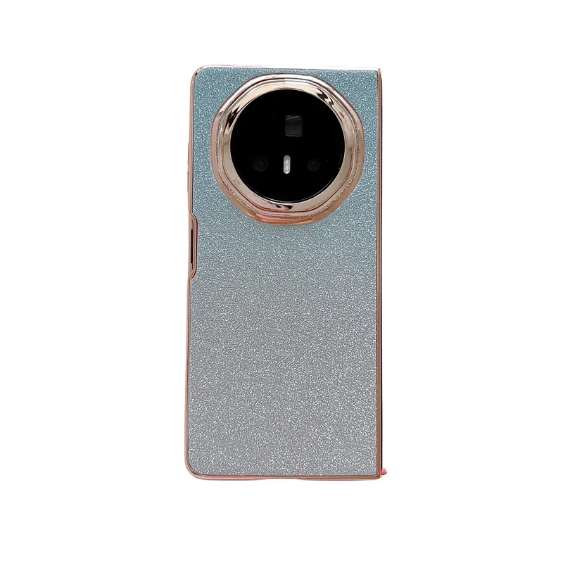 Honor MagicV3 Phone Case, MagicV3 Foldable Glitter Handheld Wrist Strap, Vegan Leather, Drop-Proof Protective Case