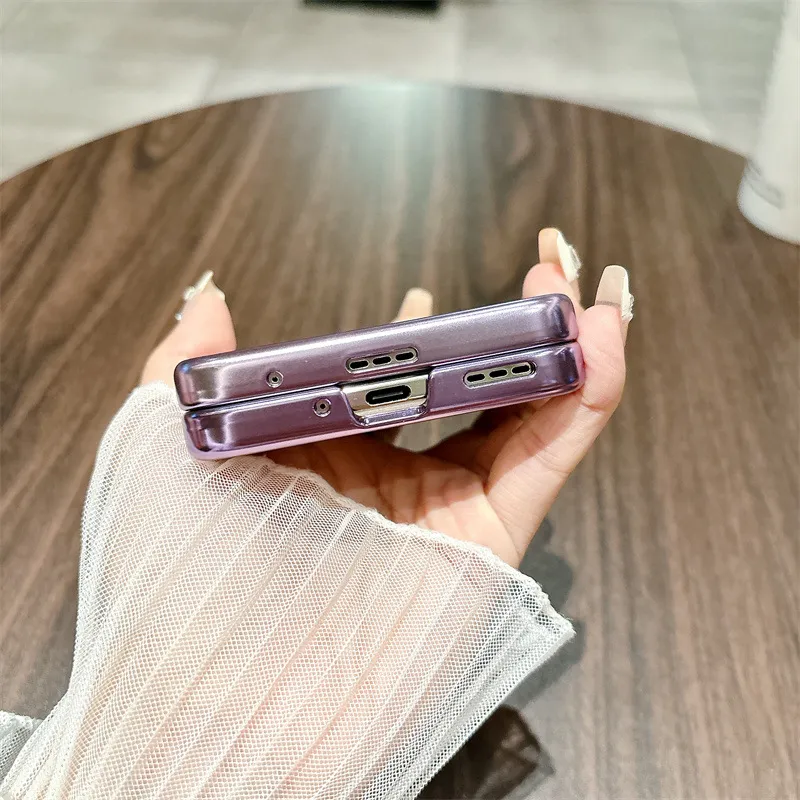 Honor Magic VFlip phone case, foldable screen, electroplated transparent hinge, drop-proof protective case.