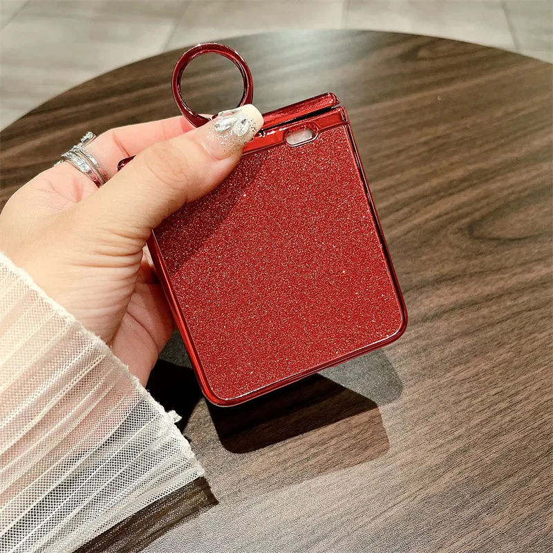 Suitable for Honor Magic V Flip phone cases with foldable screens, luxurious diamond-studded glitter, drop-proof protection.
