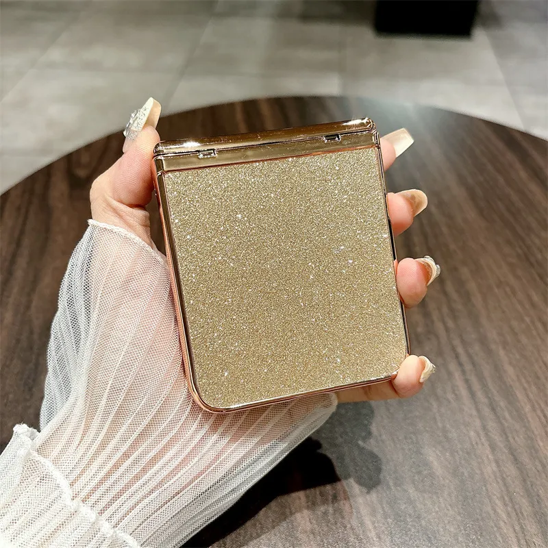 Compatible with Xiaomi MIX Flip2 phone case, mixflip folding crystal glitter full-coverage hinge drop protection