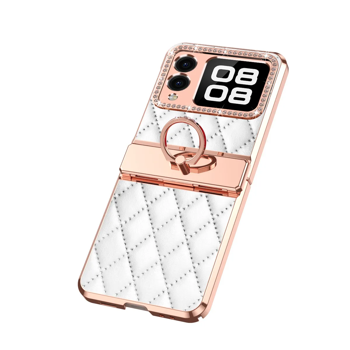 Compatible with Huawei Nova Flip phone case, Nova Flip foldable screen, diamond-patterned hinge, drop protection.