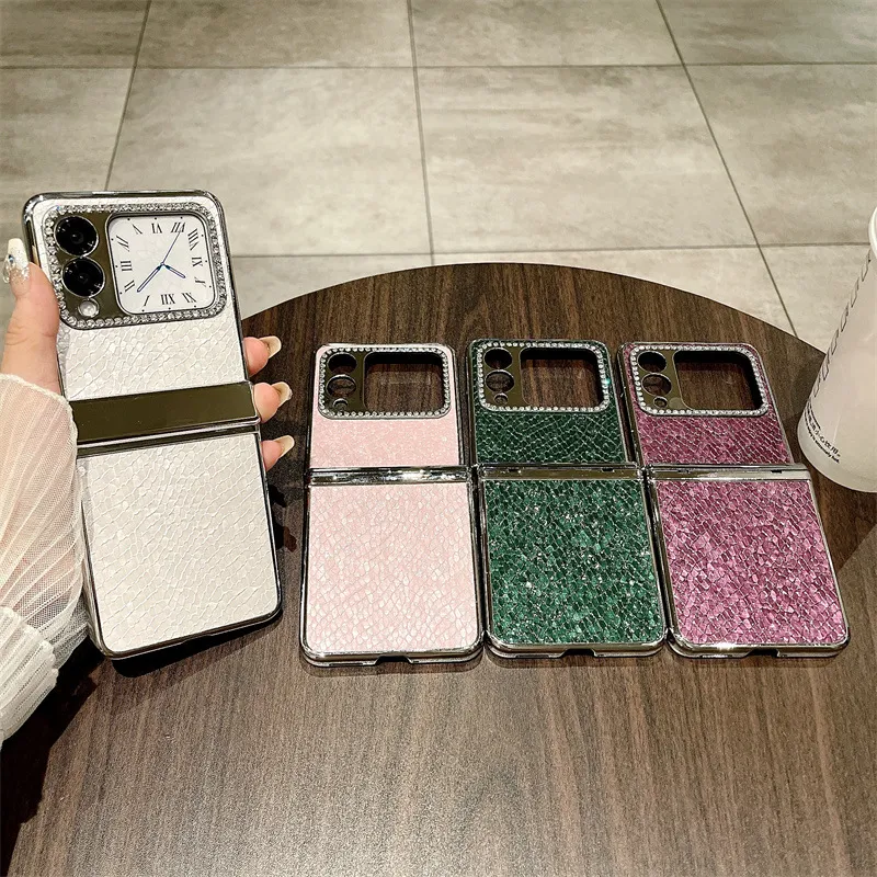 Compatible Huawei Nova Flip phone case, Nova Flip foldable screen, Baimai vegan leather hinge full-coverage shockproof case