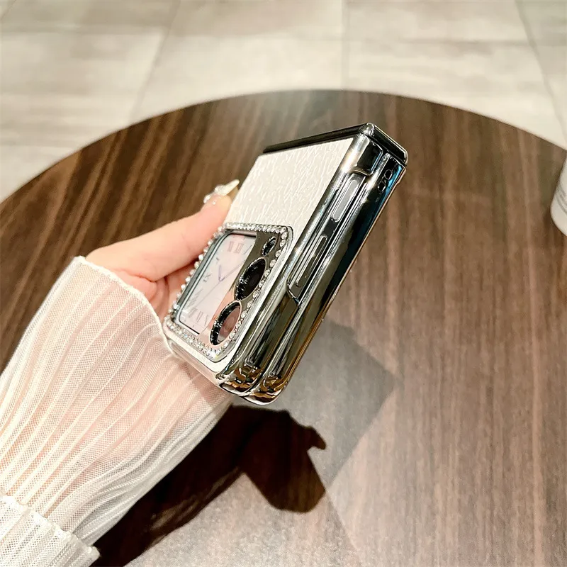 Compatible Huawei Nova Flip phone case, Nova Flip foldable screen, Baimai vegan leather hinge full-coverage shockproof case