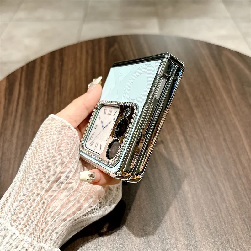 Compatible Huawei Nova Flip phone case, Nova Flip foldable screen, letter print, hinge, full-coverage shockproof case