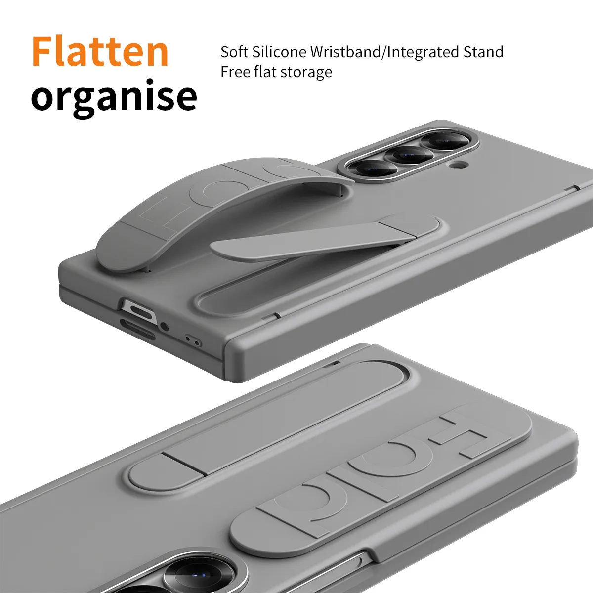Compatible with Samsung Zfold 8 Ultra phone case, FOLD8 official wrist strap, pen slot hinge, and shockproof case.