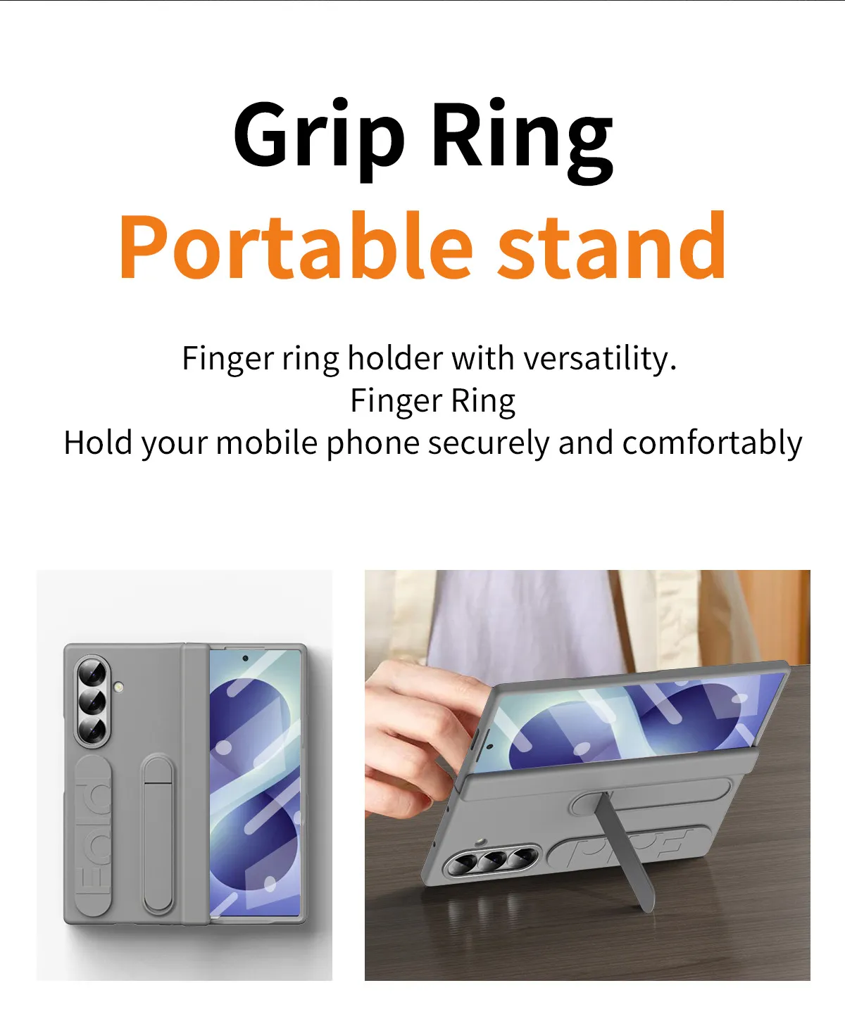 Compatible with Samsung Zfold 8 Ultra phone case, FOLD8 official wrist strap, pen slot hinge, and shockproof case.