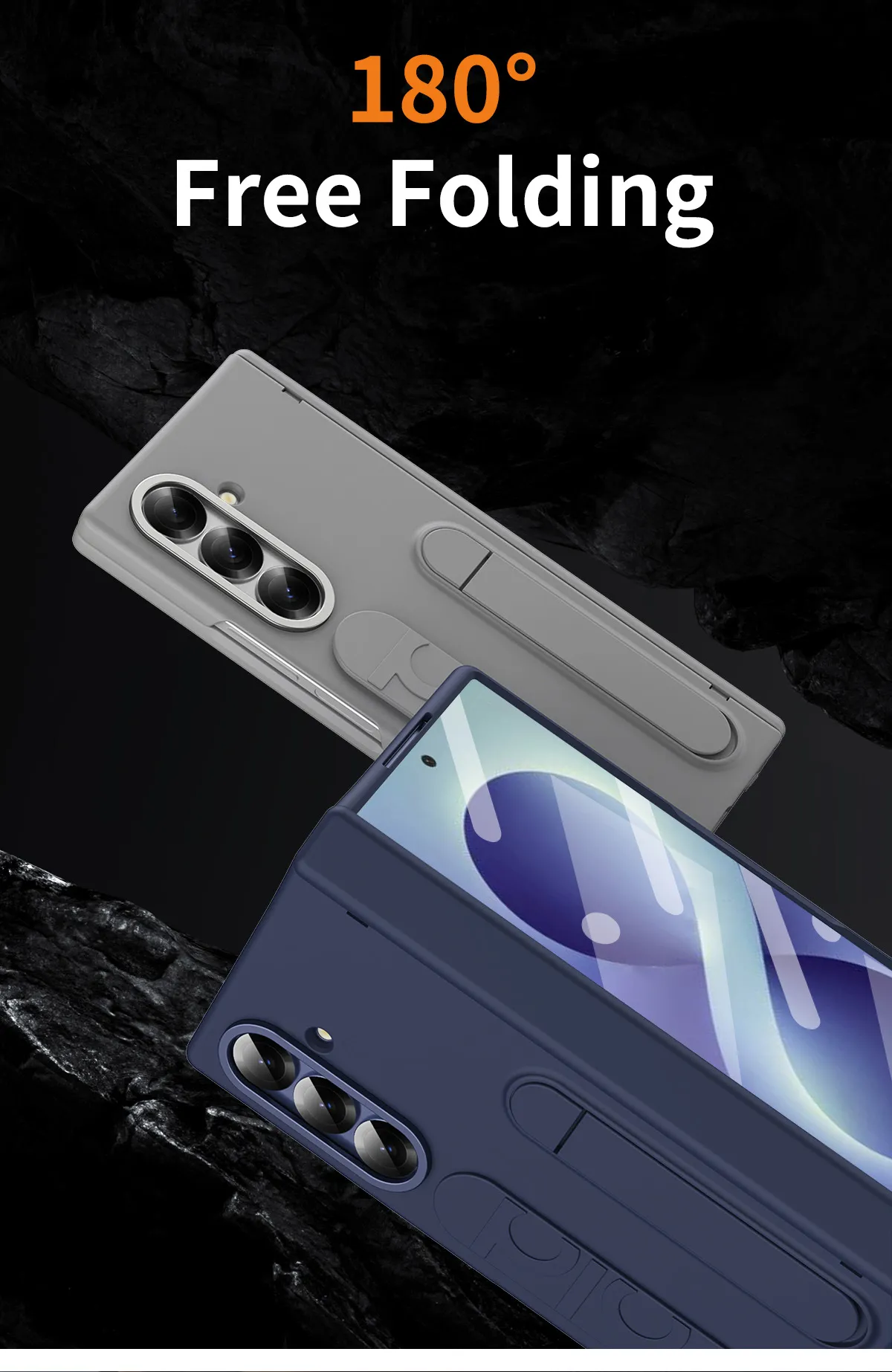 Compatible with Samsung Zfold 8 Ultra phone case, FOLD8 official wrist strap, pen slot hinge, and shockproof case.