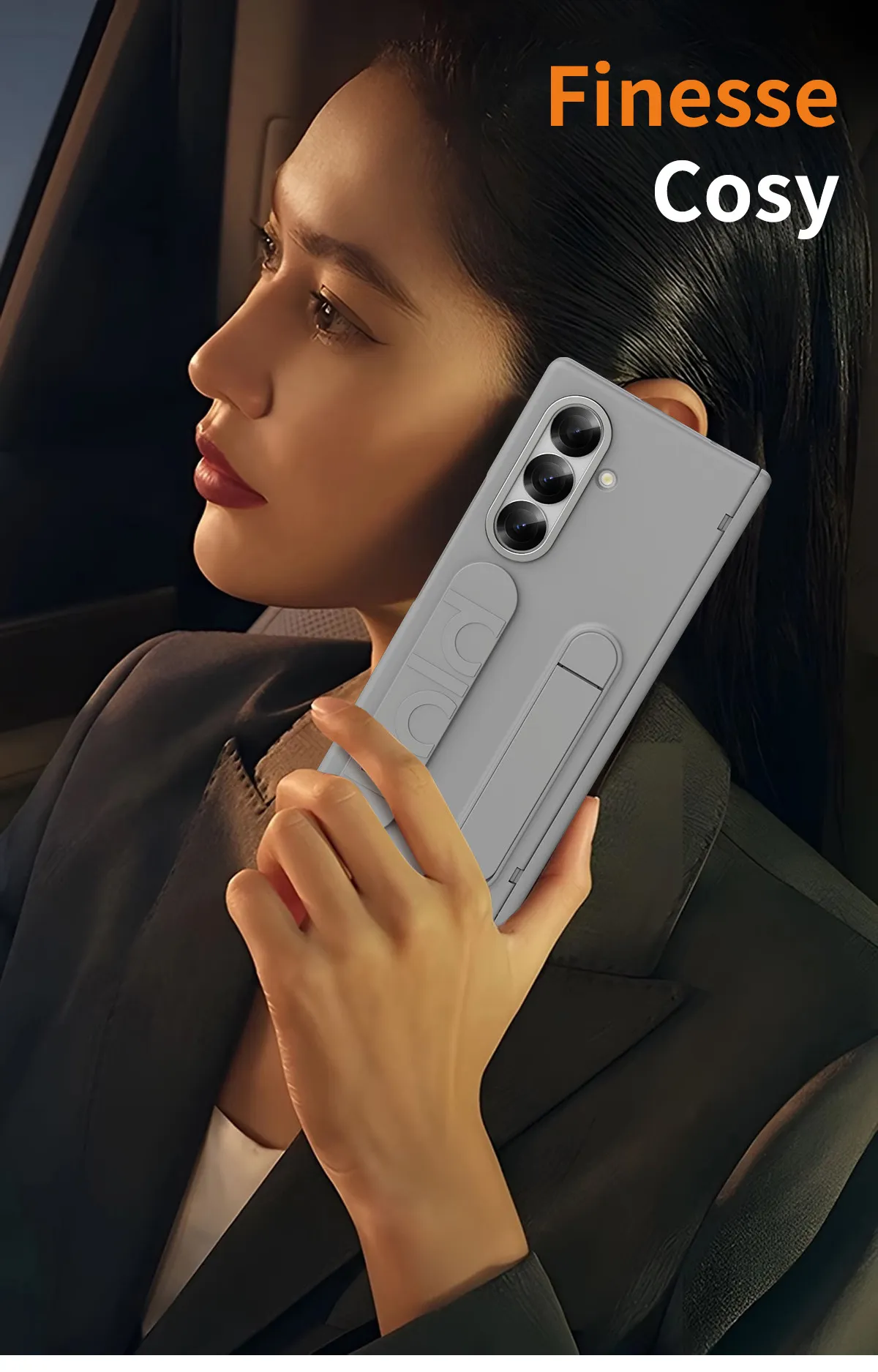 Compatible with Samsung Zfold 8 Ultra phone case, FOLD8 official wrist strap, pen slot hinge, and shockproof case.