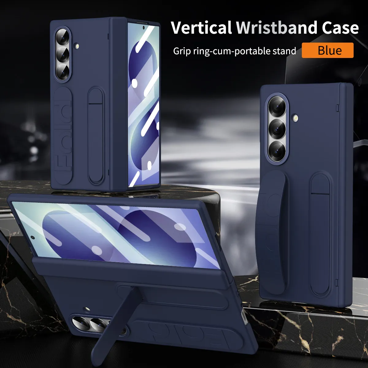 Compatible with Samsung Zfold 8 Ultra phone case, FOLD8 official wrist strap, pen slot hinge, and shockproof case.
