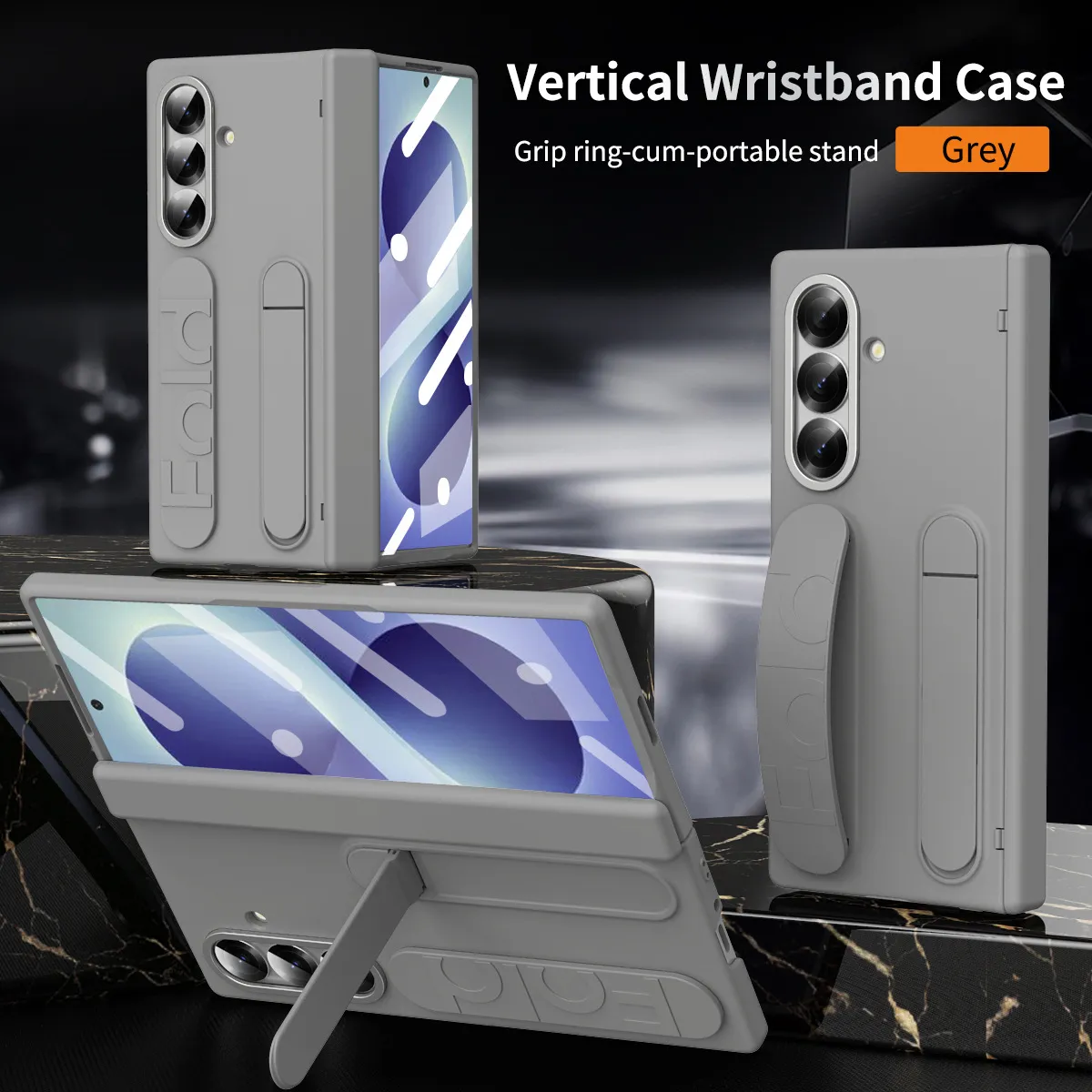 Compatible with Samsung Zfold 8 Ultra phone case, FOLD8 official wrist strap, pen slot hinge, and shockproof case.