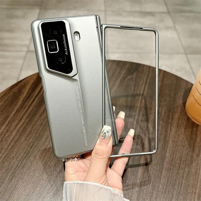 Honor MagicVS3 Phone Case, Luxury Porsche Design, Full Coverage Hinge, Drop-Proof Protective Leather Case