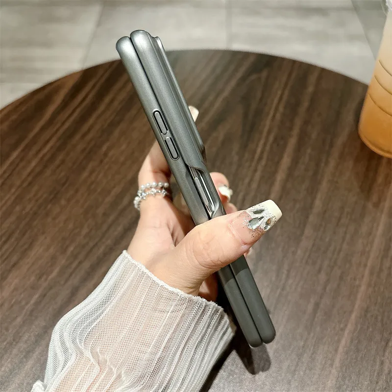 Honor MagicVS3 Phone Case, Luxury Porsche Design, Full Coverage Hinge, Drop-Proof Protective Leather Case