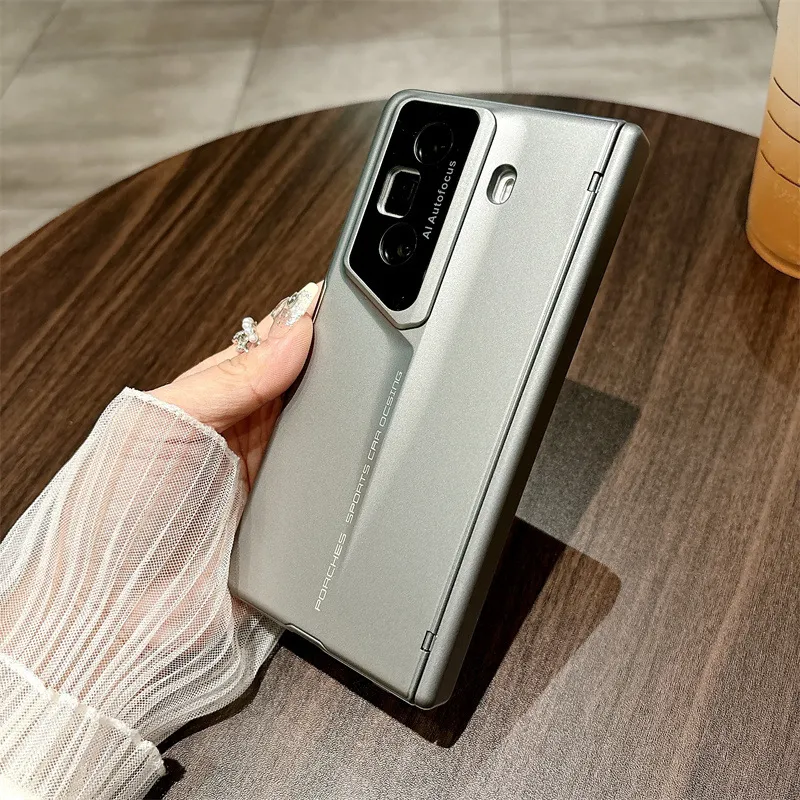 Honor MagicVS3 Phone Case, Luxury Porsche Design, Full Coverage Hinge, Drop-Proof Protective Leather Case