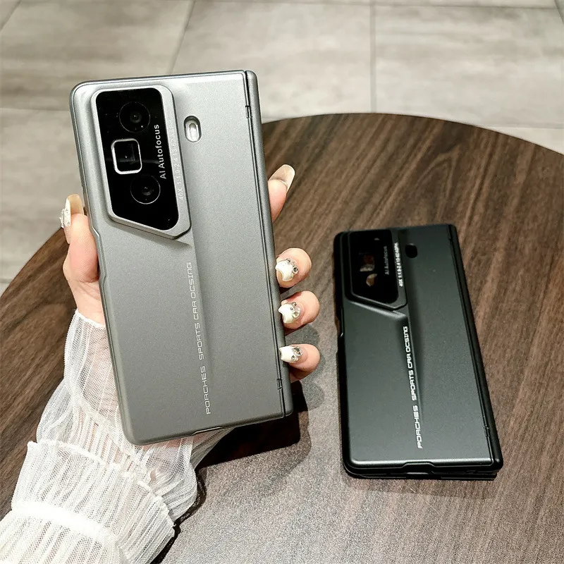 Honor MagicVS3 Phone Case, Luxury Porsche Design, Full Coverage Hinge, Drop-Proof Protective Leather Case