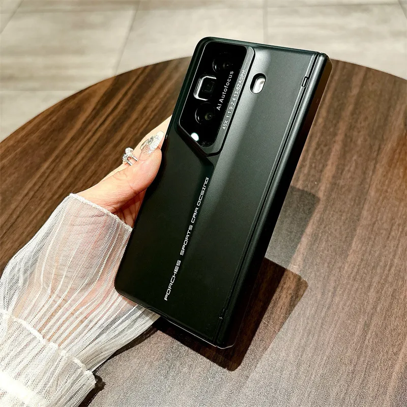 Honor MagicVS3 Phone Case, Luxury Porsche Design, Full Coverage Hinge, Drop-Proof Protective Leather Case