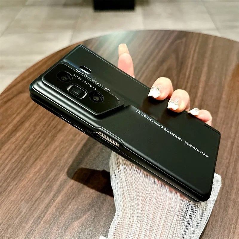 Honor MagicVS3 Phone Case, Luxury Porsche Design, Full Coverage Hinge, Drop-Proof Protective Leather Case