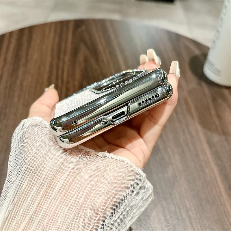 Huawei Pocket 2 Phone Case, Treasure Box 2 Foldable Screen Protective Leather Case, Bulgari Full Coverage, Drop-Proof and Suitable
