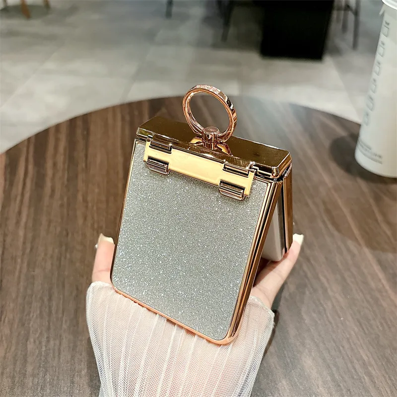 Compatible Huawei Nova Flip phone case, NovaFlip foldable screen glitter ring hinge drop-proof protective case