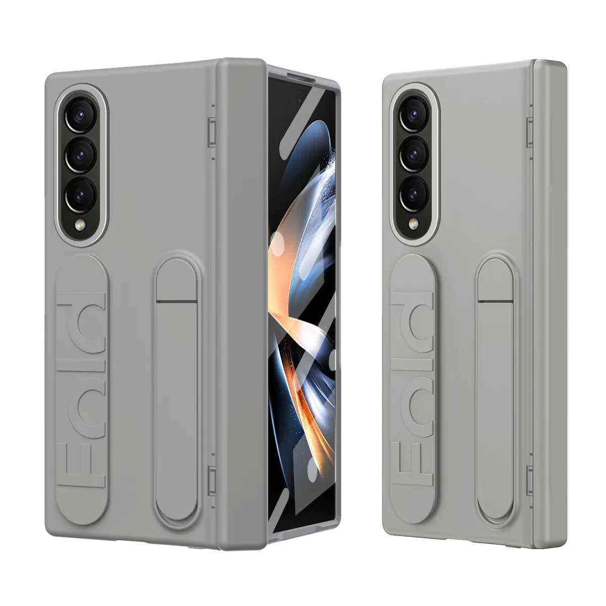Compatible with Samsung Zfold4 phone case FOLD3 folding official wrist strap stand hinge case film integrated protective case