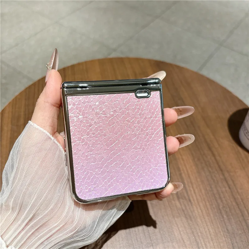 Compatible with Honor Magic V Flip2 phone case, foldable screen, luxury electroplated vegan leather, full-coverage drop protection case