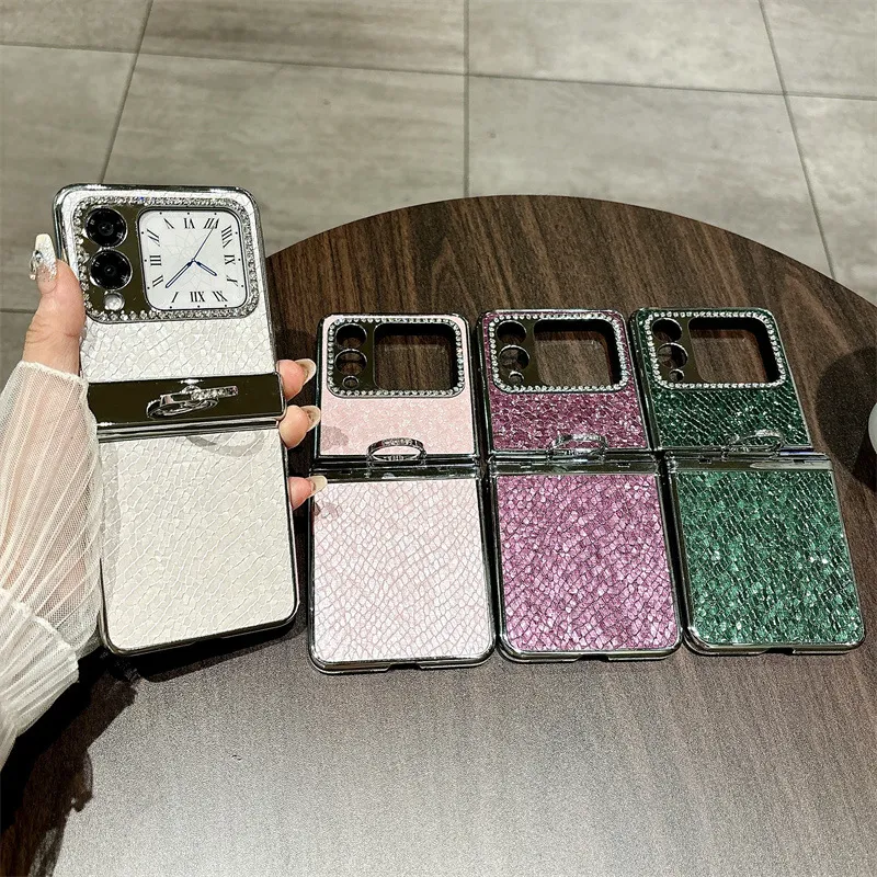 Compatible Huawei Nova Flip phone case, Nova Flip foldable screen luxury ring hinge full-coverage shockproof case