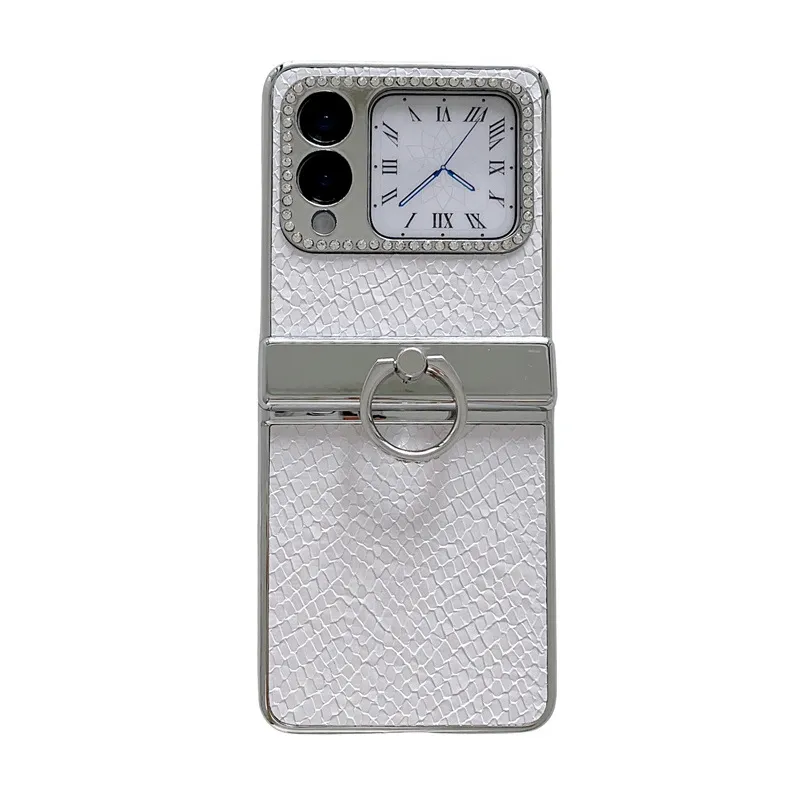 Compatible Huawei Nova Flip phone case, Nova Flip foldable screen luxury ring hinge full-coverage shockproof case