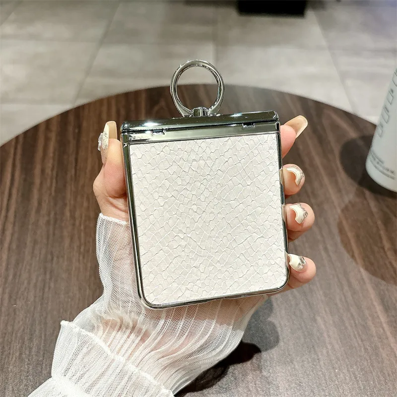 Compatible Huawei Nova Flip phone case, Nova Flip foldable screen luxury ring hinge full-coverage shockproof case
