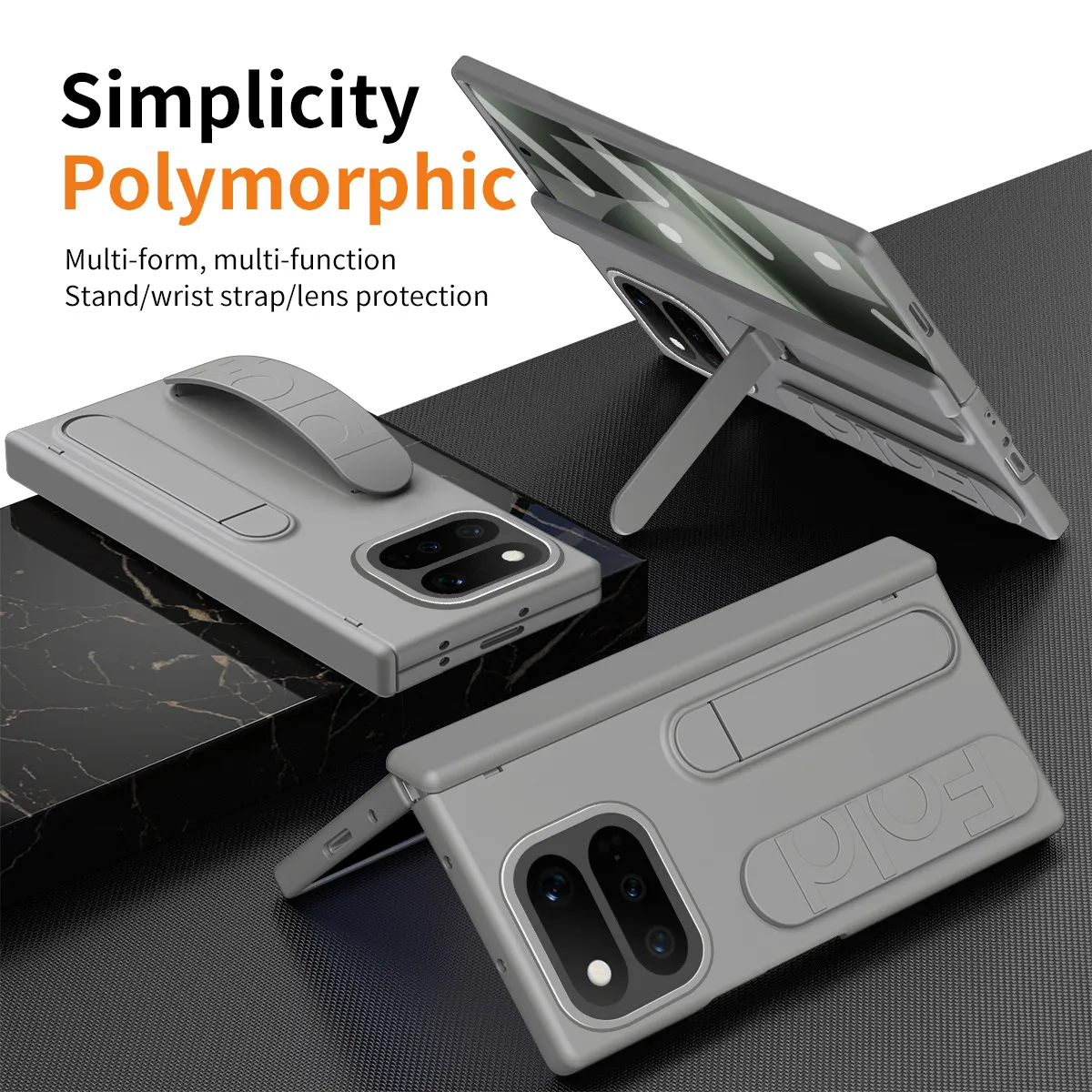 Compatible with Google Pixel 11 Pro phone case, Google Pixel 9 wrist strap, stand, hinge, full-coverage drop protection