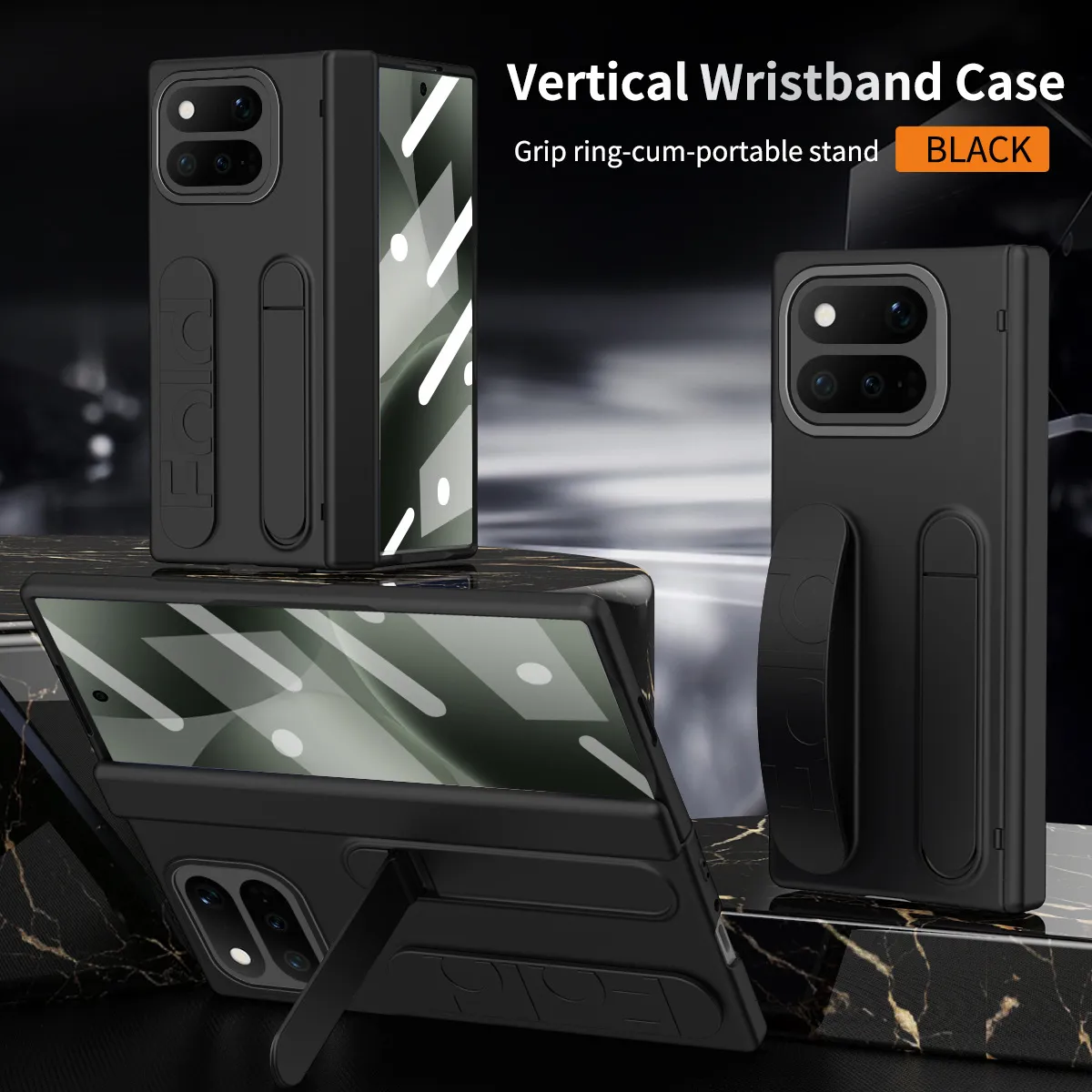 Compatible with Google Pixel 11 Pro phone case, Google Pixel 9 wrist strap, stand, hinge, full-coverage drop protection