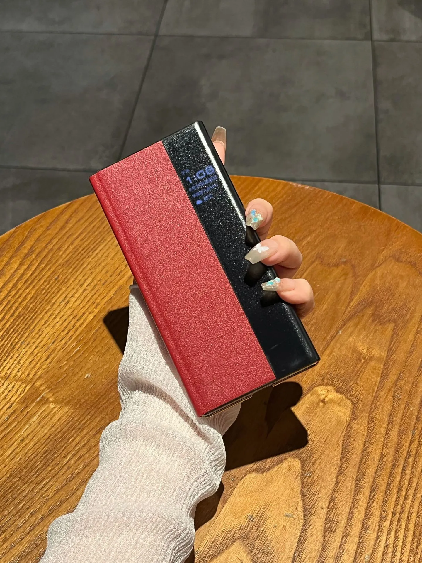 Compatible Huawei MATEXT phone case, smart leather case with screen stand, folding, full-coverage, drop-proof protective case.