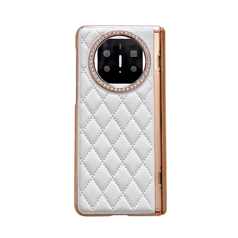 Compatible with Huawei Mate X5 phone case, MATE X3 foldable screen stand, electroplated leather hinge, and drop-proof protective case.