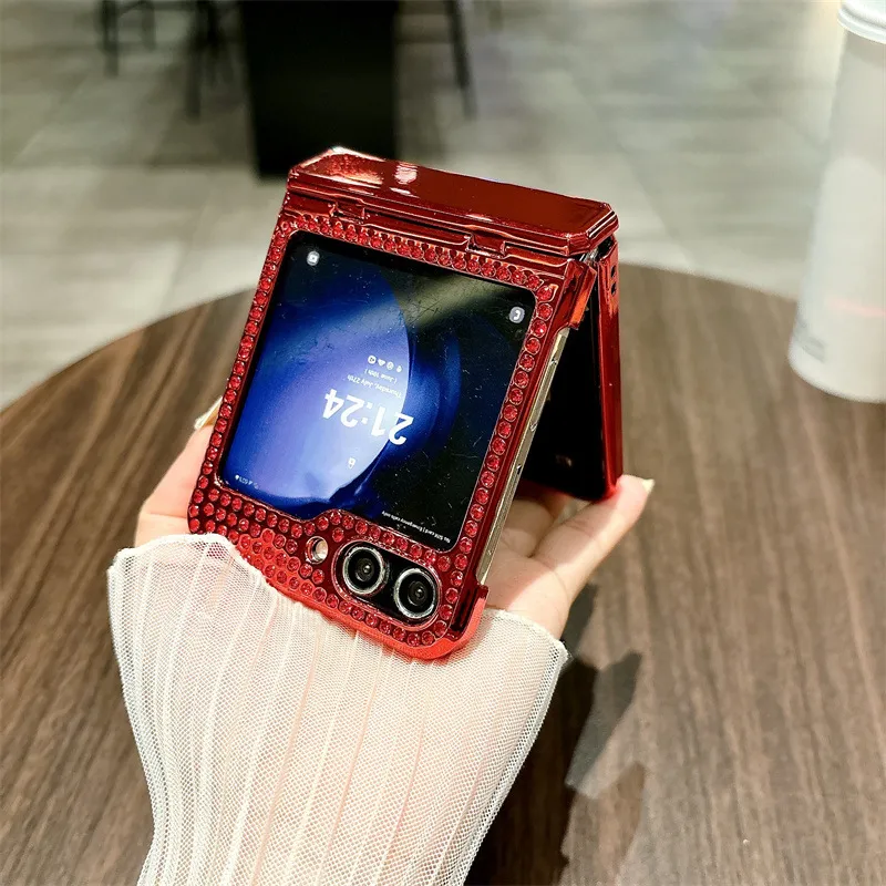 Compatible with Samsung ZFlip 7FE phone case, ZFLIP 6 foldable screen, minimalist fabric hinge, full-coverage drop protection leather.