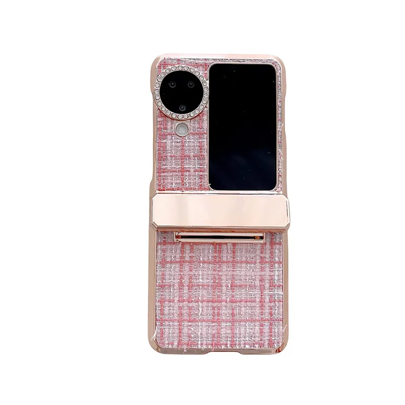 Compatible with OPPO Find N3 Flip phone case, fabric N3FLIP full-coverage electroplated hinge case, drop-proof protective case