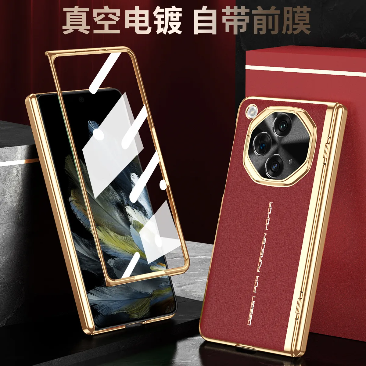 Compatible with OnePlus Open foldable phone case, instantly transforms into MasterXT hinge full-coverage drop-proof protective case
