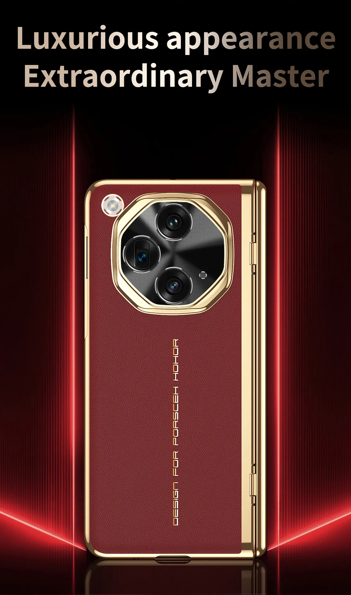 Compatible with OnePlus Open foldable phone case, instantly transforms into MasterXT hinge full-coverage drop-proof protective case
