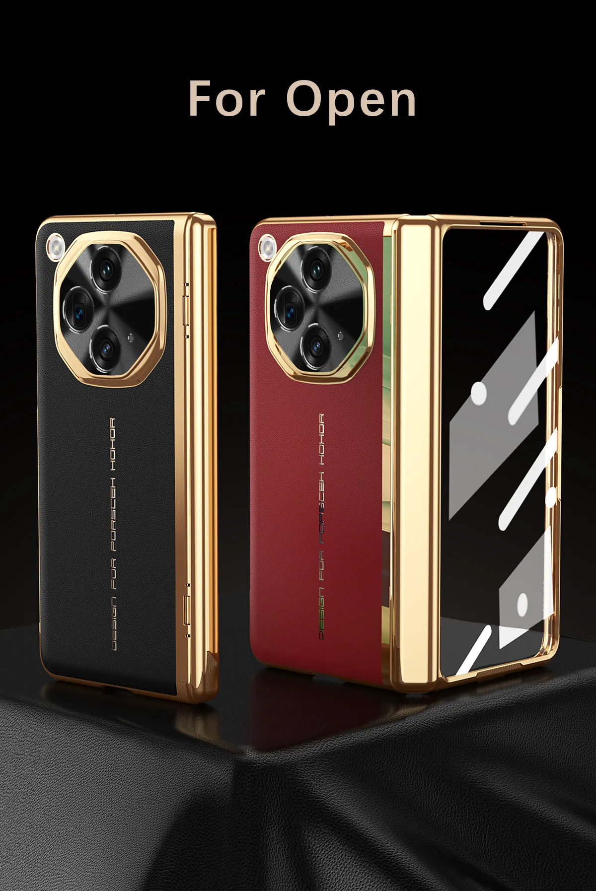 Compatible with OnePlus Open foldable phone case, instantly transforms into MasterXT hinge full-coverage drop-proof protective case