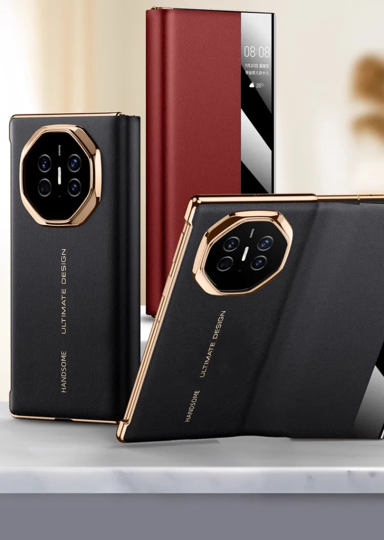 Compatible Huawei MATEXT phone case, matext foldable screen smart leather case, full-coverage drop-proof protective case
