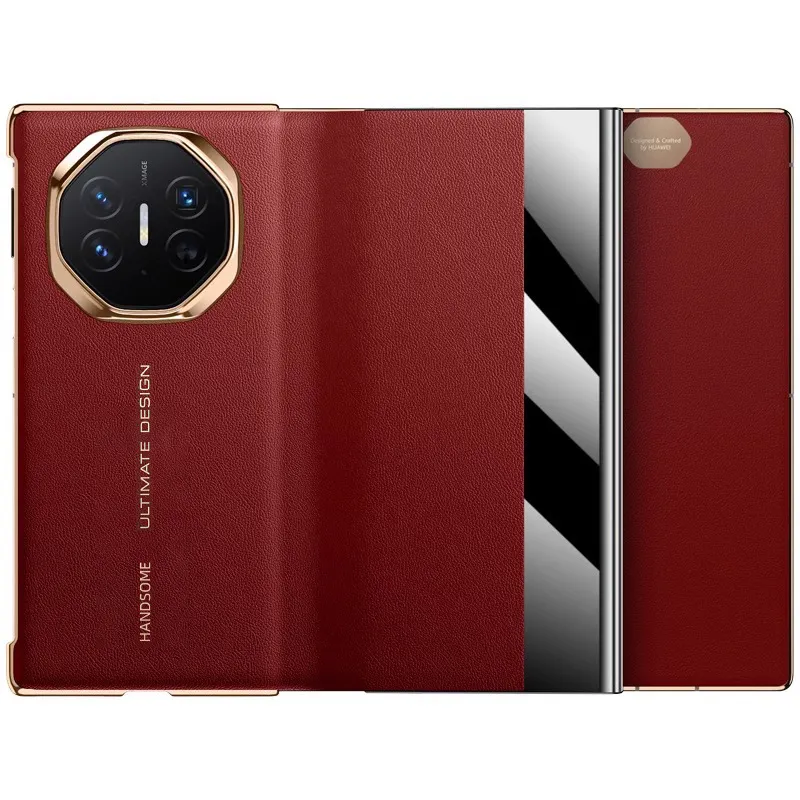 Compatible with Huawei MATE X5 phone case, foldable smart leather case that instantly transforms into an XT screen, drop-proof protective case.