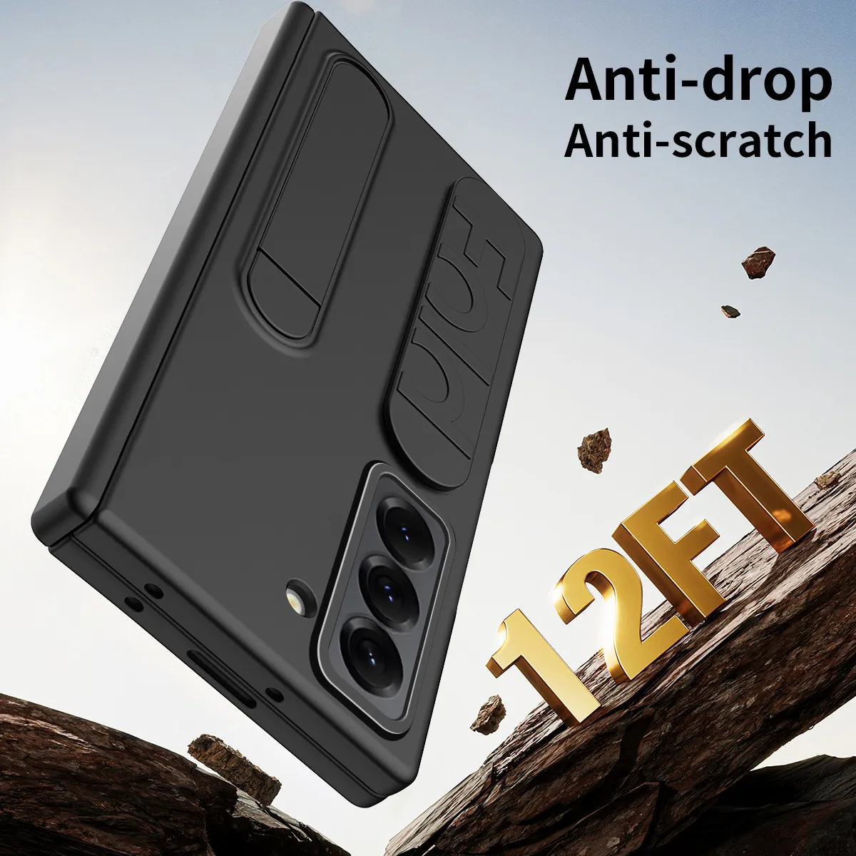 Compatible with Samsung Zfold SE phone case W25 folding official wrist strap pen slot hinge case film integrated protective case