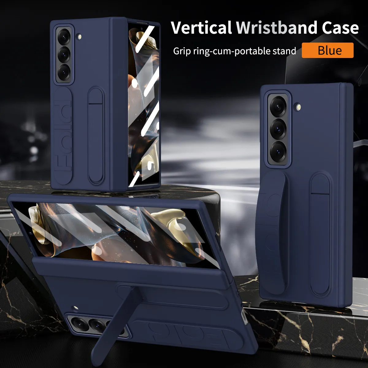 Compatible with Samsung Zfold SE phone case W25 folding official wrist strap pen slot hinge case film integrated protective case
