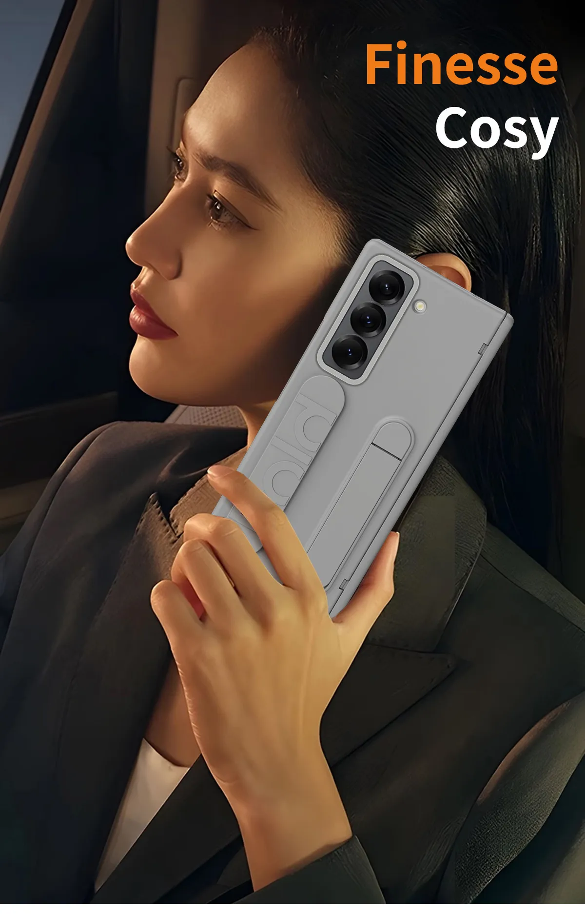 Compatible with Samsung Zfold SE phone case W25 folding official wrist strap pen slot hinge case film integrated protective case